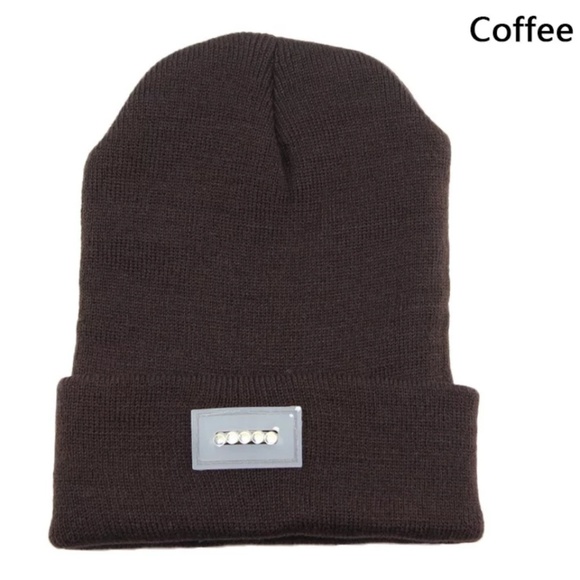 LED Joggers Cycling Runners Outdoors Knit Beanie - Picture 6 of 8